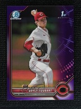 2022 Bowman Draft Chrome Purple Refractor 128/250 Bryce Hubbart #BDC-17 0vs5