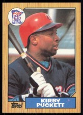 1987 TOPPS KIRBY PUCKETT B MINNESOTA TWINS #450 EXMT-NM