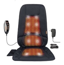 Cojín de asiento de masaje térmico Comfier, masajeador de espalda con vibración, almohadilla de masaje