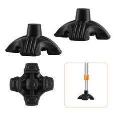 2 Pcs Walking Cane Tips 3/4 Inch,Quad Cane Tips for Stability,4 Prong Self St...
