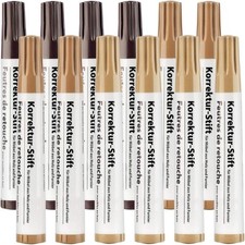NEU 12er Set Korrektur Stifte für Möbel Holz Furnier Schrammen Kratzer Tisch Tür