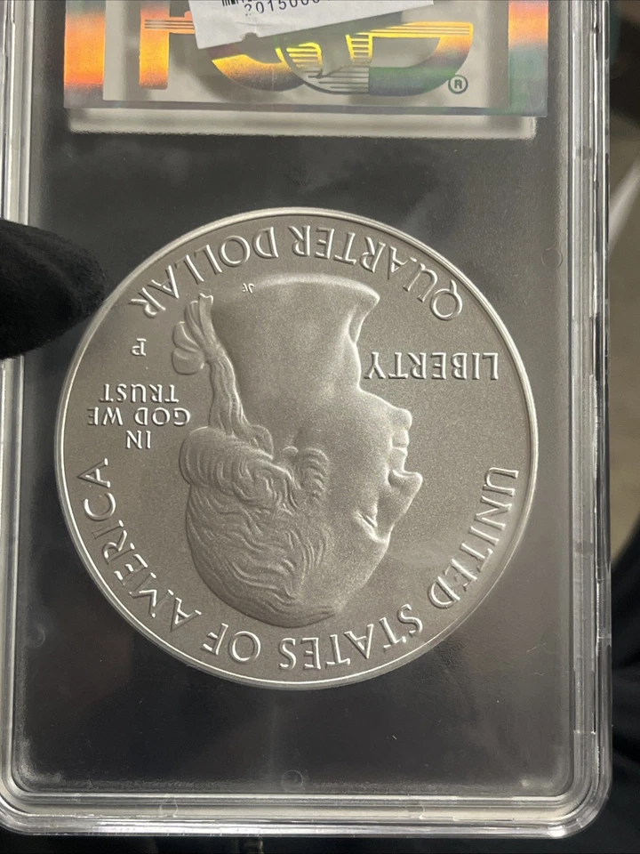 2015-P SARATOGA NP ATB 5 Oz. SILVER PCGS SP70 John Mercanti First Strike FS #8 - Image 4 of 4