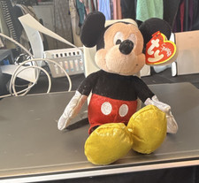 Ty Beanie Babies Disney Mickey Mouse Sparkle Plush Beanbag 2009 MPN 92009