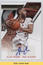 2015-16 Panini Prestige Bonus Shots 27/49 Allen Crabbe #BS-AC Auto READ fm0