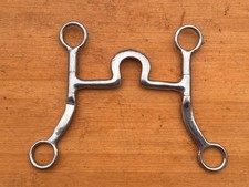 SS Flat Cheek Spoon Port Western Horse Bit  5"