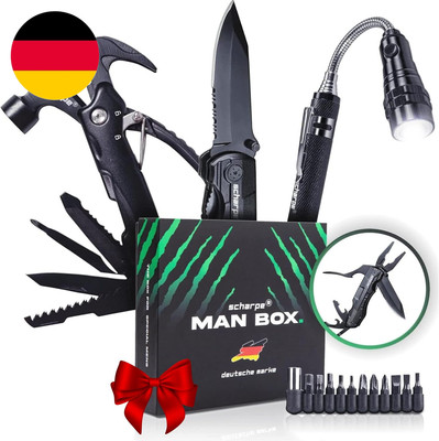 Geschenke Für Männer | Persönliche Geschenkbox Mit Hochwertigen Gadgets Und Mult