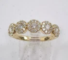 2Ct Lab Created Round Diamond Women's Wedding Band Ring 14K Yellow Gold Finish
