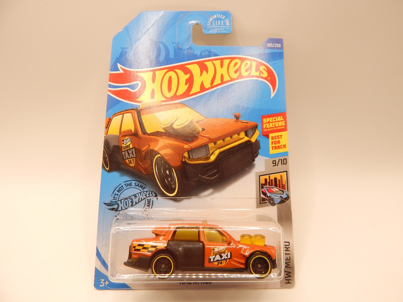 2017 Hot Wheels Time Attaxi Orange HW Metro 9/10 102/250