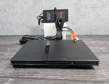 Sony PlayStation 2 Slim PS2 Black Console Gaming SCPH-70012 Tested - Working