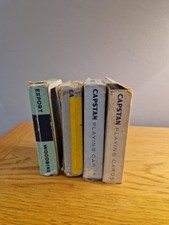 Four Packs Of Vintage playing cards. "Export Woodbine" & "Capstan" cigarettes.