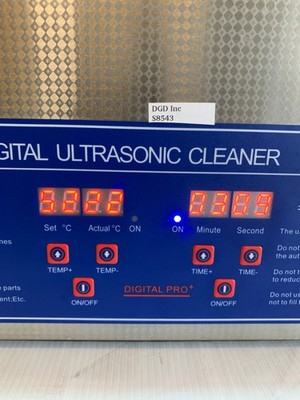 CO-Z Digital Ultrasonic Cleaner With Lid PS-60A Works Good S8543