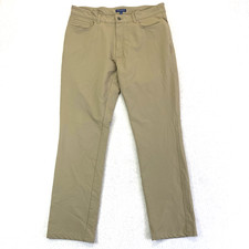Peter Millar Pants Crown Crafted Mens 35x30 Khaki Performance Stretch Golf Chino