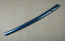 30 Inch Glossy Blue Wood Saya Scabbard Sheath For Japanese Samurai Sword Katana