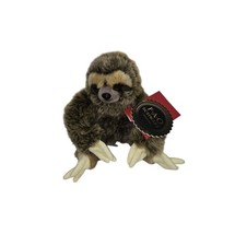 FAO Schwarz Adopt a Pets 13" Sloth Stuffed Animal Plush W/ Adoption Paper New