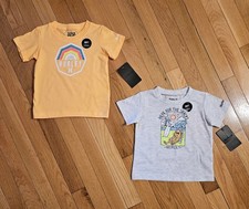 NEW HURLEY Baby Toddler Boy Soft Cotton Blend T-shirt 2pk Bundle (24 Months)