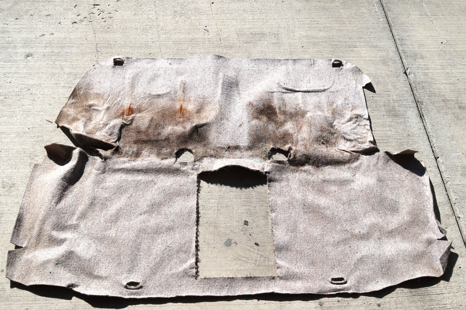 BMW E30 84-92 Rear Seat Trunk Sound Insulating Deadening Barrier 51481911852