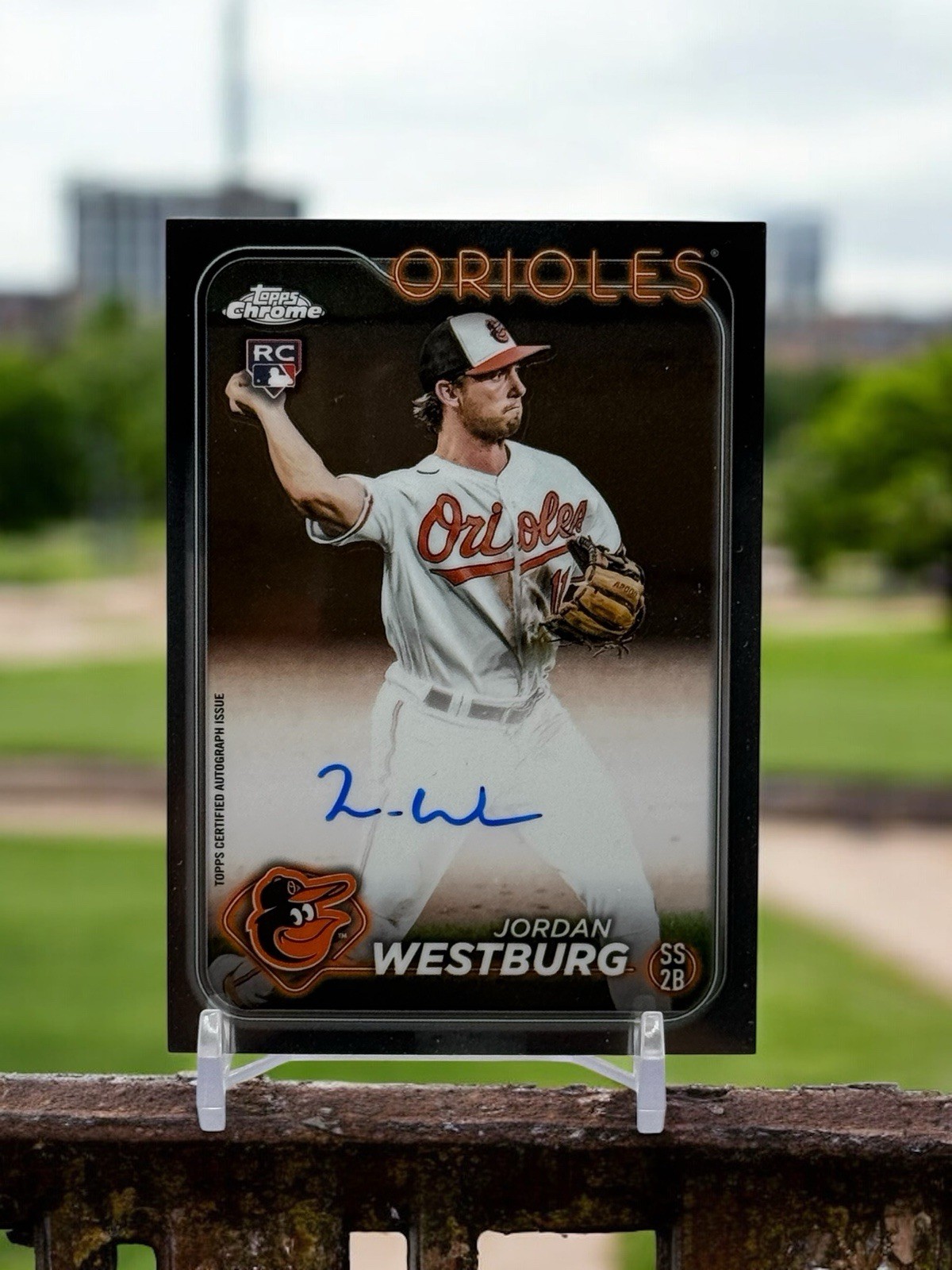 2024 Topps Chrome - Rookie Autographs Jordan Westburg #RA-JWE (AU, RC)