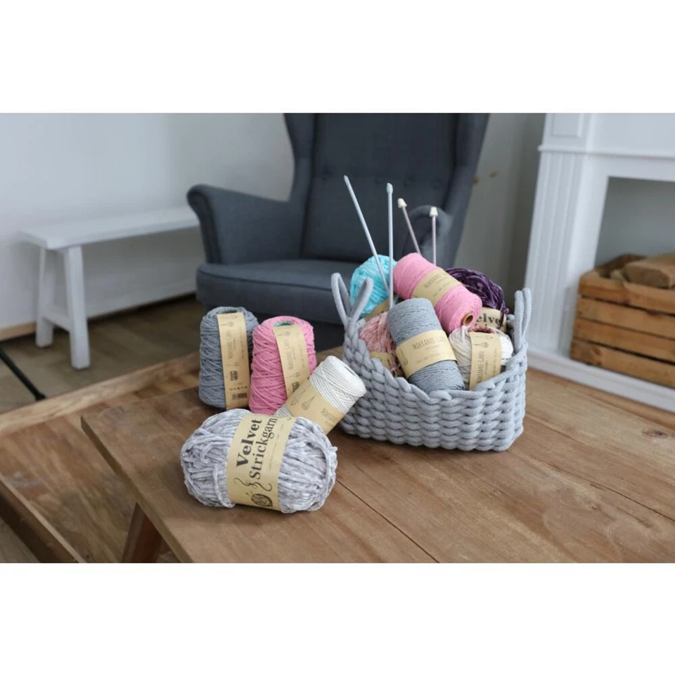 20x Makramee Garn 4mm Baumwollen Cotton Stricken Schur Faden Basteln Häkeln Deko - Bild 2 von 4