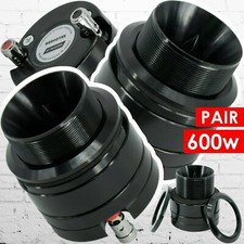 Pair of Audiotek ATW460BK 1" 600W Car Audio Heavy Duty Titanium Super Tweeter