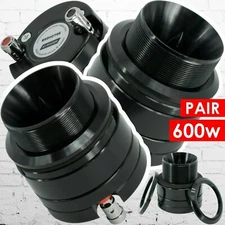 Pair of Audiotek ATW460BK 1" 600W Car Audio Heavy Duty Titanium Super Tweeter