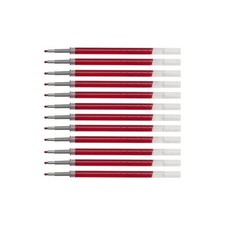 Amazon Basics Refill Ink for Gel Pen, 0.7mm , Bullet Tip, Red Ink, Box of 12
