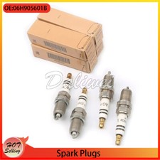 NEW Spark Plugs 4-Set For Audi A4L Audi Q3 Volkswagen Magotan CC Golf 06H905601B