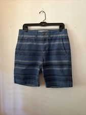 Men's American Eagle Outfitters Shorts Classic Fit Blue Striped Size 30 Beach