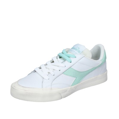 Diadora Sneakers Bimbo Pelle Nere e Bianche Scarpe da Ginnastica Bambi-  CommercioVirtuoso.it