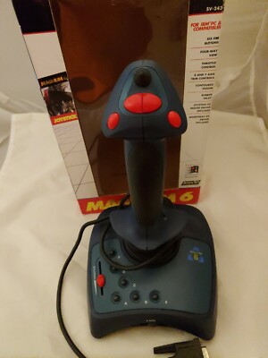Interact Magnum 6 Digital Flight Stick Joystick X-AXIS Black with USB Cable