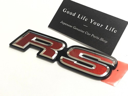 Honda FIT JAZZ " RS " RED EMBLEM Badge 75731-T5B-003 Genuine OEM JDM NEW Japan - Picture 5 of 16