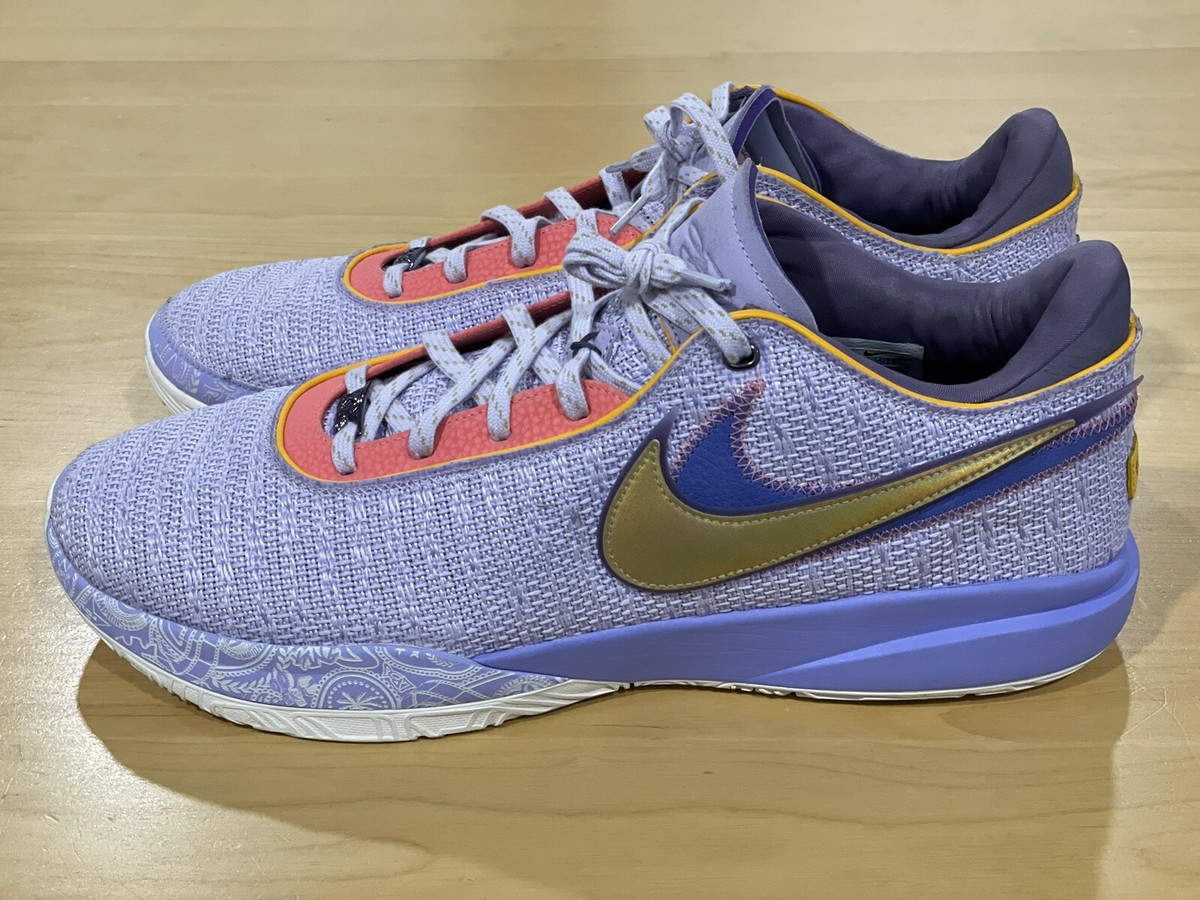 ロンジュン   ポラロイド NIKE LeBron XX “PURPLE & GOLD” DJ5423-500 Men's Sz. 18 NWOB | eBay