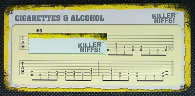 tab cigarettes and alcohol Guitar riff TAB Cigarettes & Alcohol Oasis Noel Gallagher Paul Arthurs Q37
