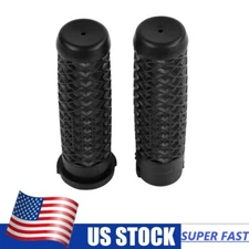 Black Hand Grips Cable Throttle 1" 25MM For Harley Dyna Low Rider FXDL 1993-2017