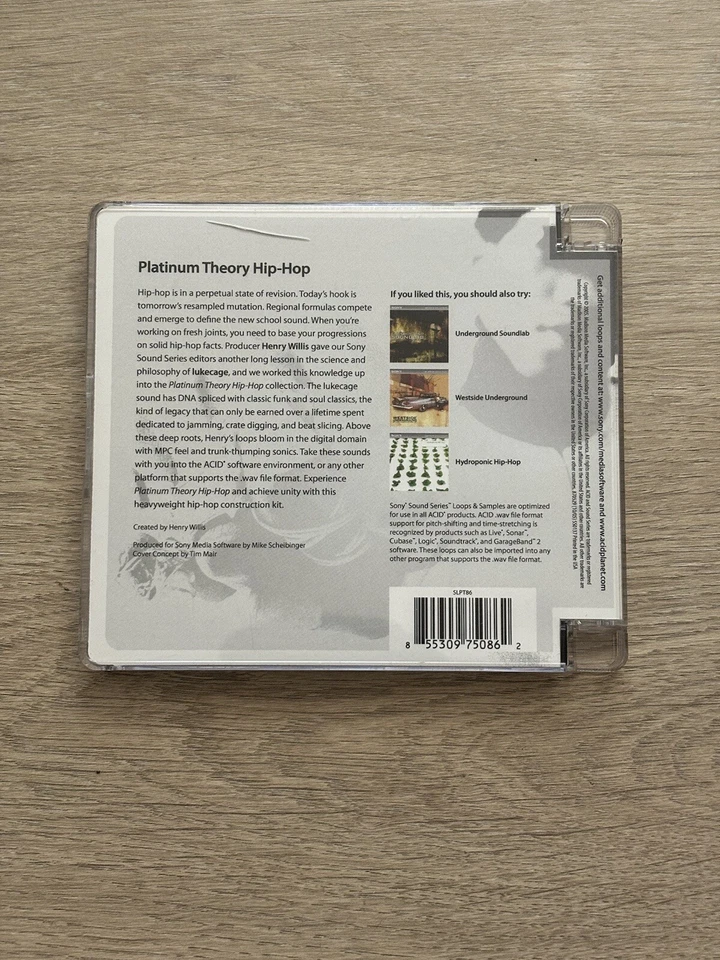 Sony Platinum Theory Hip-Hop Loops Samples Lukeage Henry Willis Funk ACID For PC - Image 2 of 4