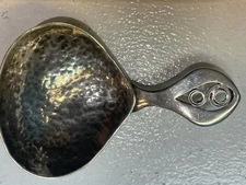Vintage ARTS & CRAFTS Sterling Silver Tea Caddy Spoon WINIFRED KING & Co 1925