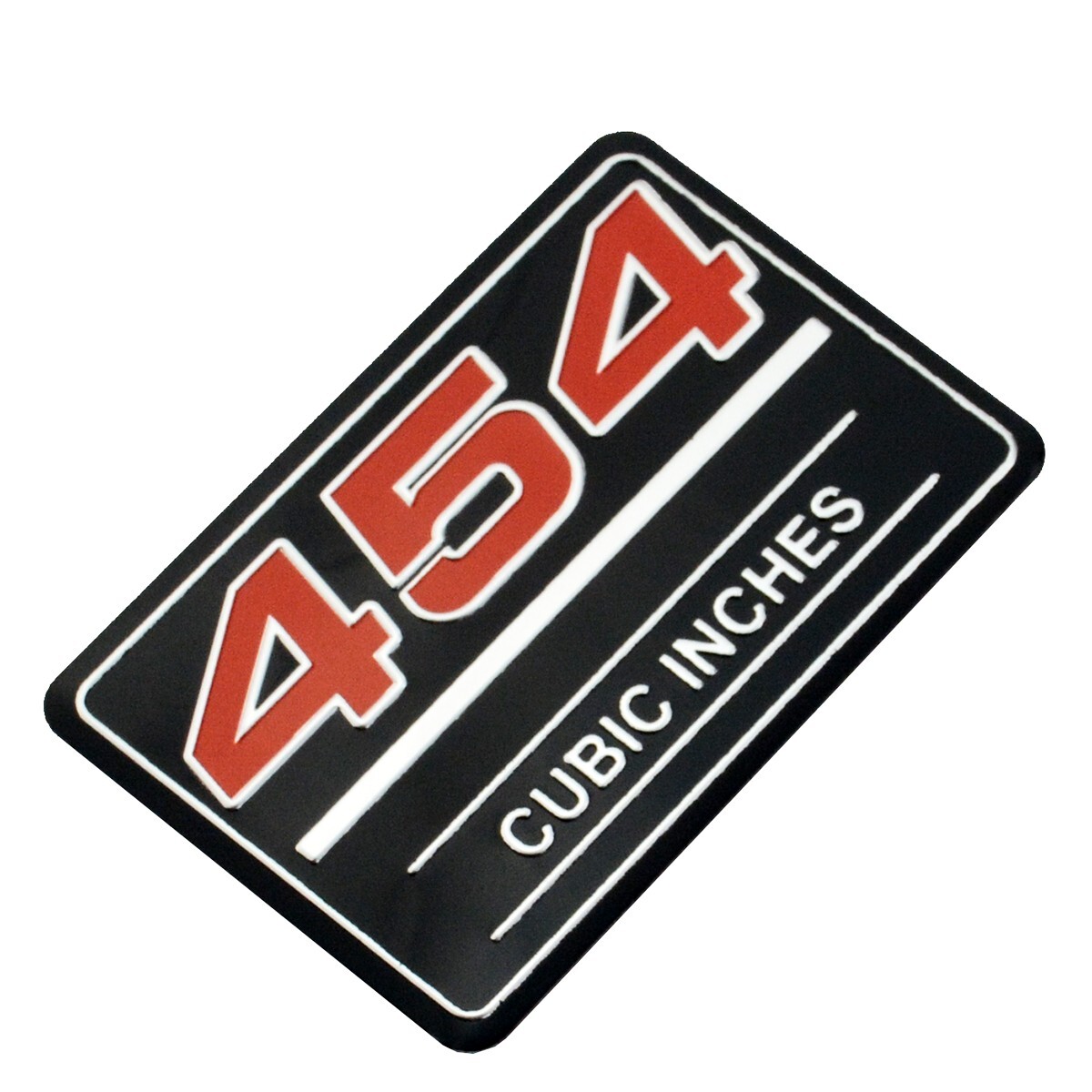 2pcs 454 Cubic Inches Emblem 3D Badge Valve Cover Metal Insert