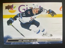 Axel Jonsson-Fjallby 2022-23 Upper Deck Extended French Parallel Card #652