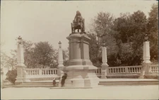 France, Clermont Ferrand, Monument de Blaise Pascal  Vintage albumen print. Auve