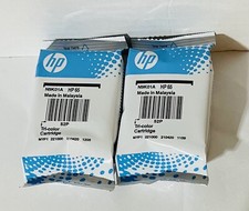 2Pack Genuine New HP 65 Tri-Color Ink Catridge N9K01A EXP 2022 Sealed package
