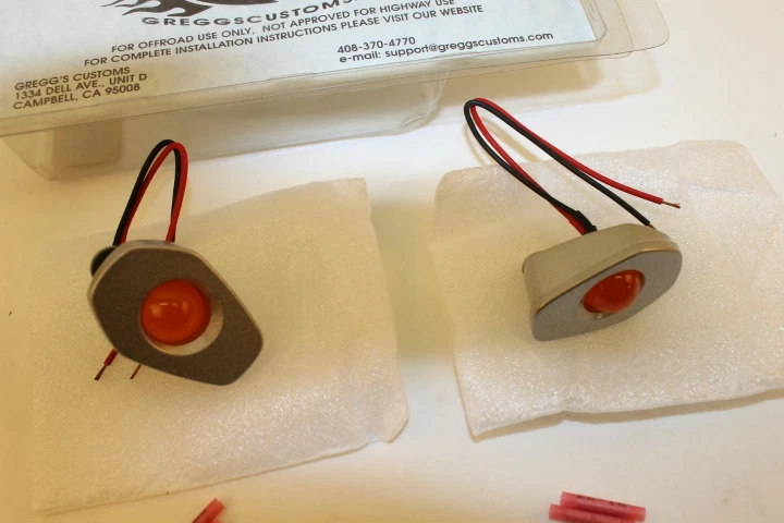 GREGGS CUSTOMS SUZUKI 04-05 GSXR600 750 03-04 GSXR1000 PLATA SEÑAL DE MONTAJE EMPOTRADO Foto 4 de 4