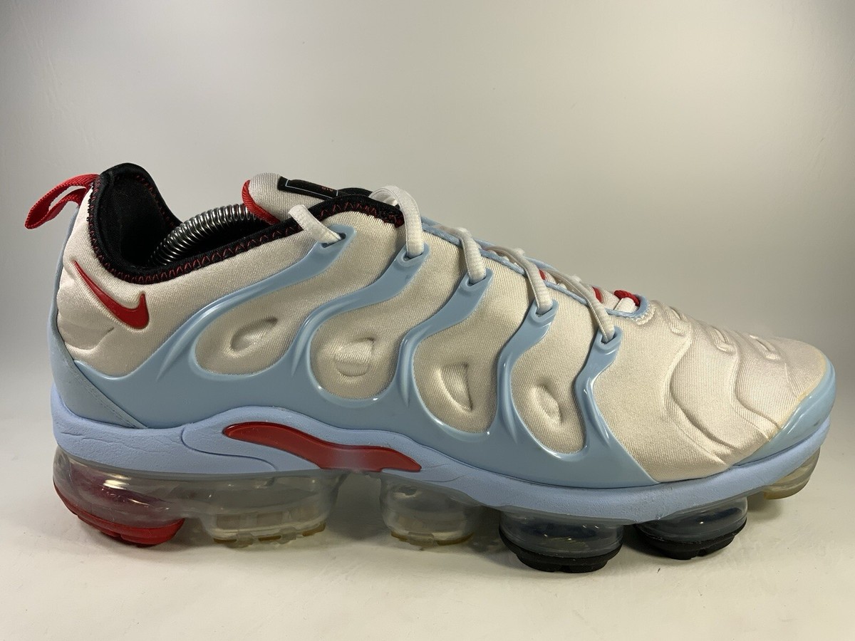 Nike Air Vapormax Plus Psychic Blue White Red Mens Size 11.5