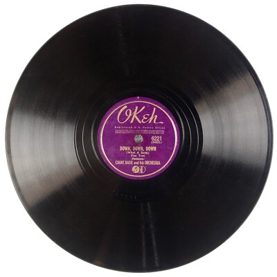 COUNT BASIE: Down, Down / You Betcha My Life US OKEH 6221 Jazz 78 V++