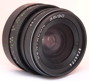 "10-Blade" PENTACON 30mm f3.5 M42 mount fit CANON NIKON SONY PANASONIC M4/3 #774