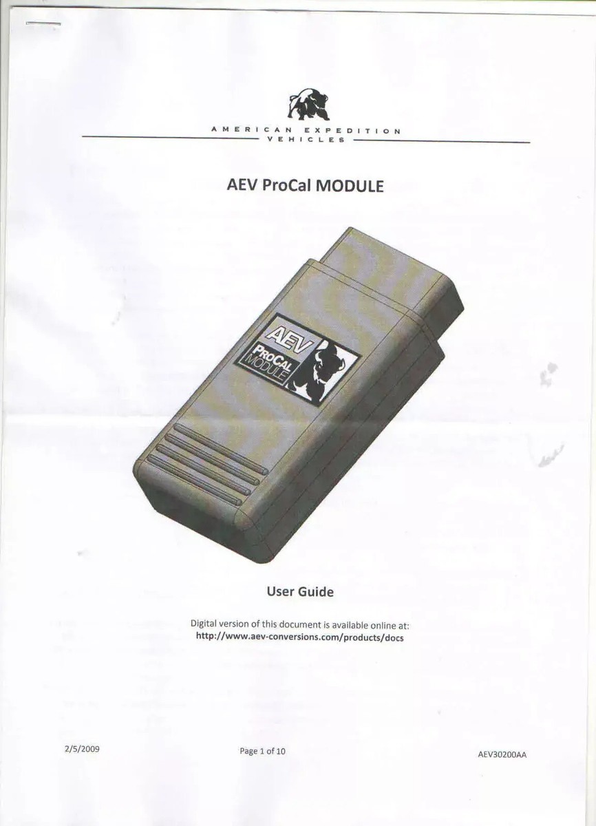 AEV Procal For Jeep Wrangler JK 07-18 AEV Procal Module detector