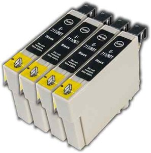 4 Negro T0711 no OEM Cartucho De Tinta Para Epson Stylus DX4050 DX4400  DX4450 | eBay