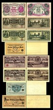 1 Mio - 10 Mrd Mark - Stadtgemeinde Danzig Inflation Ausgabe 1923- Reproduktion 