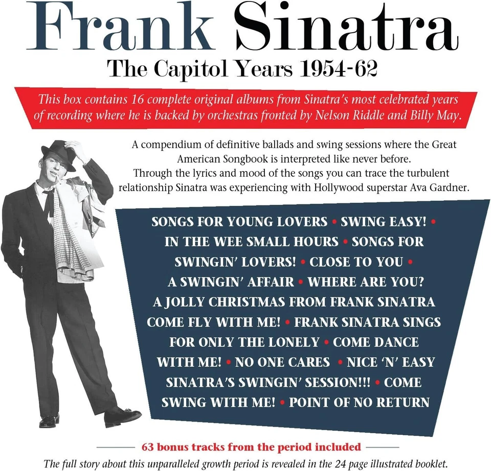 FRANK SINATRA - The Capitol Years 1953-62 (2014 12CD Box Set) Used - Image 3 of 4