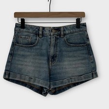 Pacsun Denim Jean Mom Shorts Women s Size 26 Medium Wash 100 Cotton