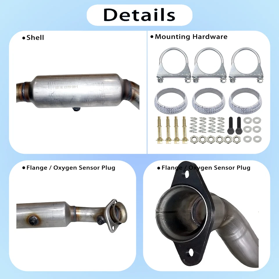 Catalytic Converters Fits 2007-2014 Ford Expedition Lincoln Navigator 5.4L EPA Foto 2 de 4