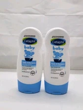 Cetaphil Baby Shampoo and Body Wash (Lot Of 2) Organic Calendula Tear Free 7.8oz